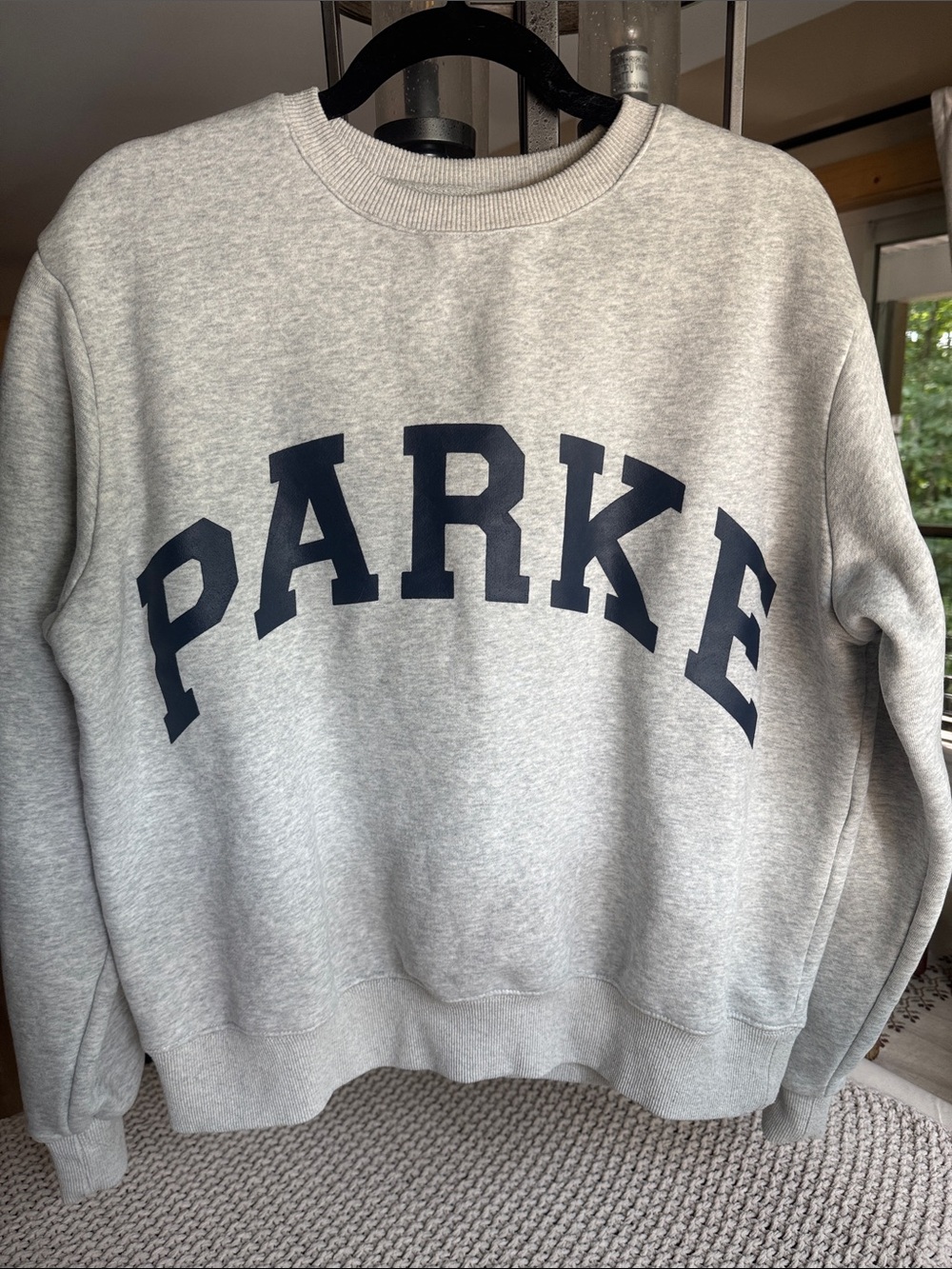 PARKE OG Varsity Crewneck, size S/M. EUC!